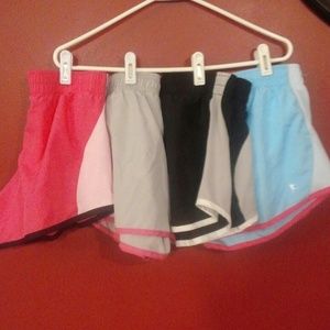 4 pairs of girls Danskin shorts